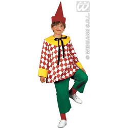 Pinokkio Kostuum | Kleurrijk Pinokkio Kostuum Jongen | Maat 128 | Carnaval kostuum | Verkleedkleding